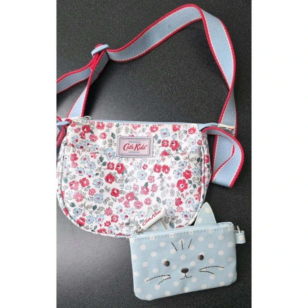 Cath Kidston Purse Wallet Floral Kids Crossbody Bag Adjustable Ditsy
